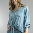 Load image into Gallery viewer, Denim Days Tie Top
