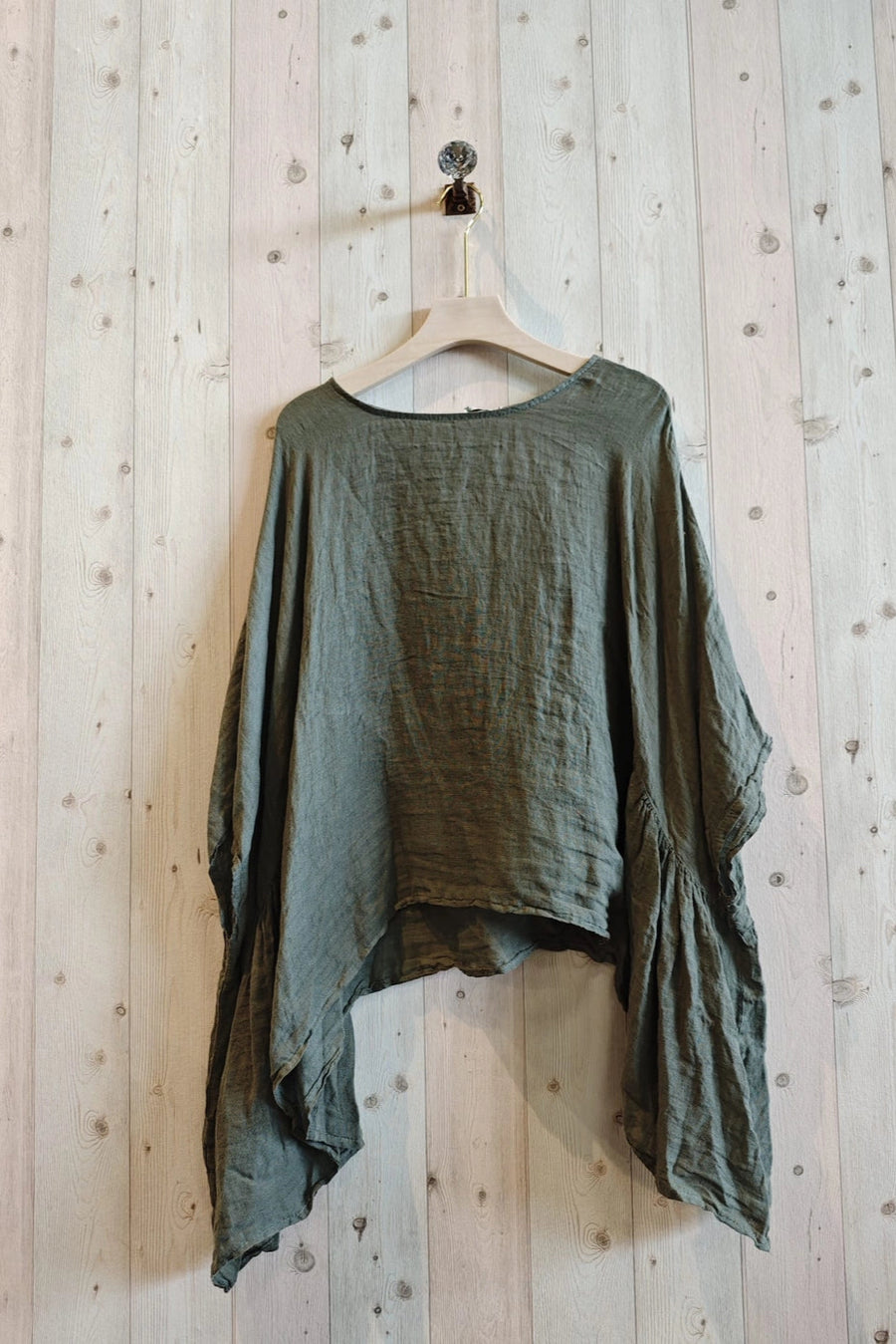 Washed Linen Poncho