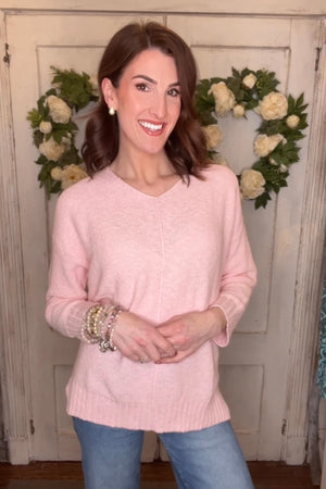 USA Cotton Cotton V-Neck Sweater