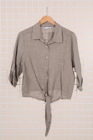 Linen Tie Top