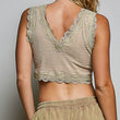Load image into Gallery viewer, Lace Trim Crop Cami
