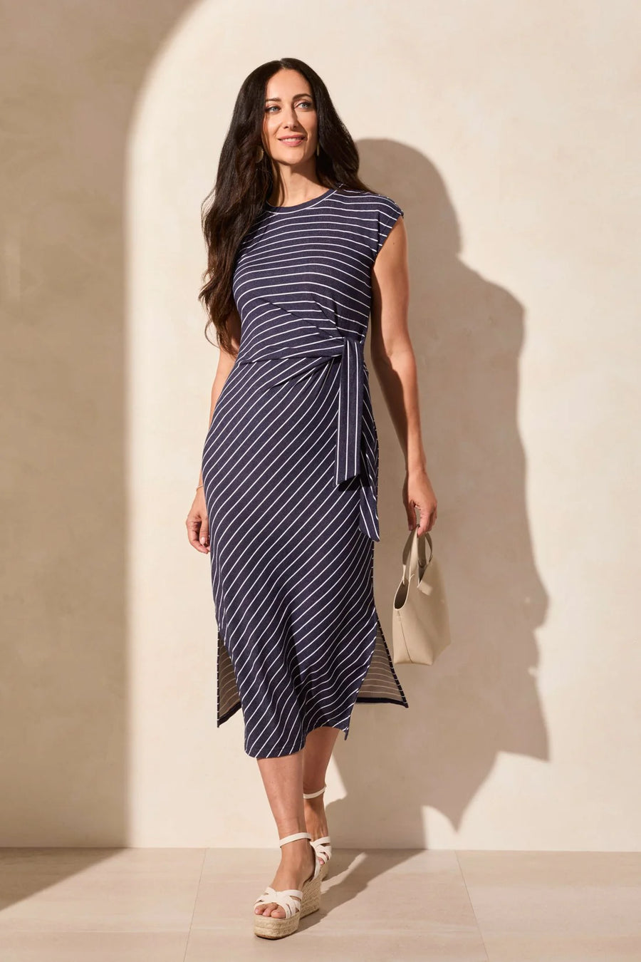 Nautical Striped French Terry Dress