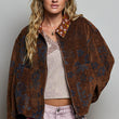 Load image into Gallery viewer, Chocolate Floral Jacket
