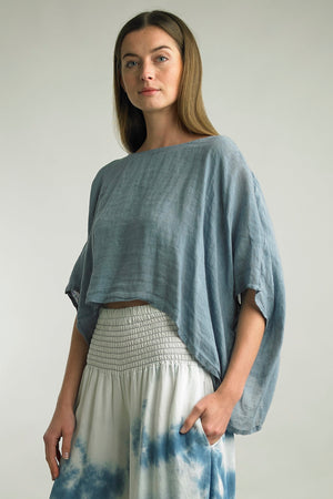 Amalfi Breeze Linen Top