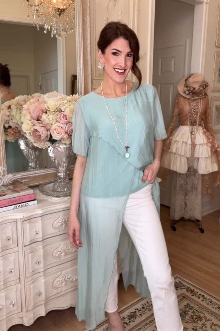 Silk Elegance Italian Blouse