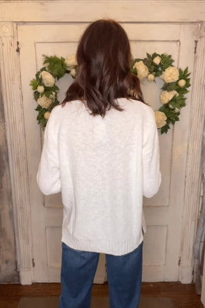 USA Cotton Cotton V-Neck Sweater