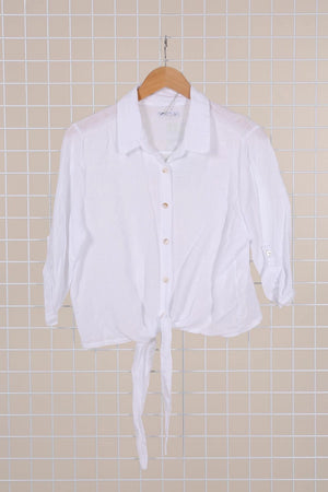 Linen Tie Top