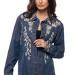 Load image into Gallery viewer, Embroidered Denim Shacket
