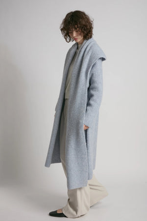 Wide Shawl Collar Cardigan