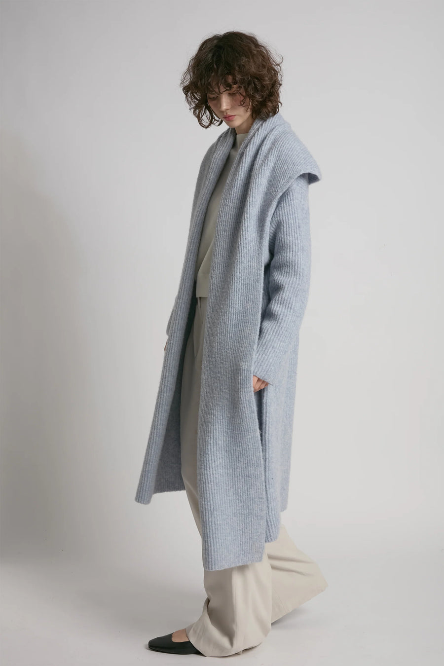 Wide Shawl Collar Cardigan
