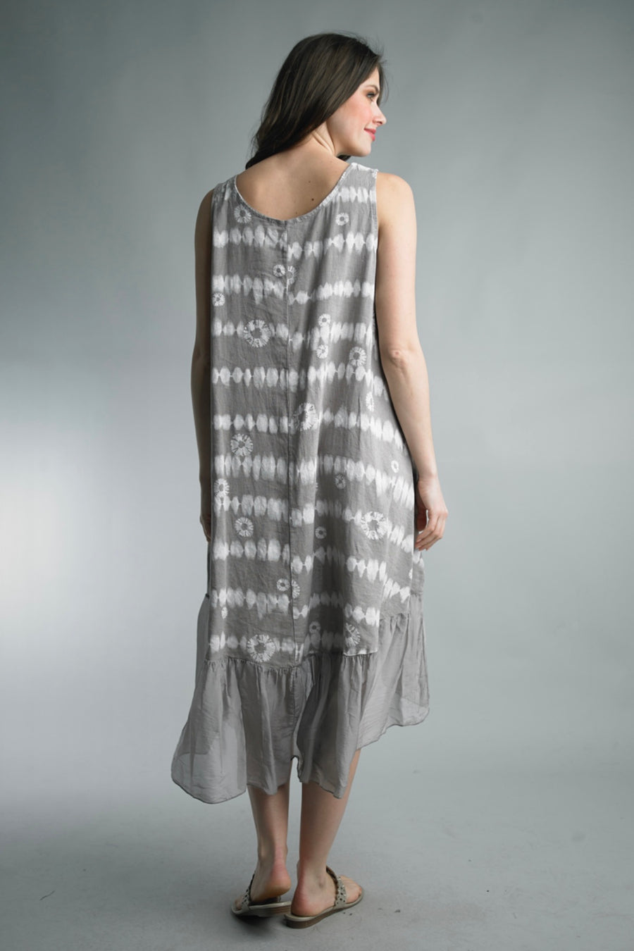 Tie Dye Linen Summer Dress