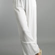 Load image into Gallery viewer, Frayed Trim Linen Pant
