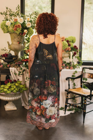 Ruby Hummingbird Sleeveless Dress