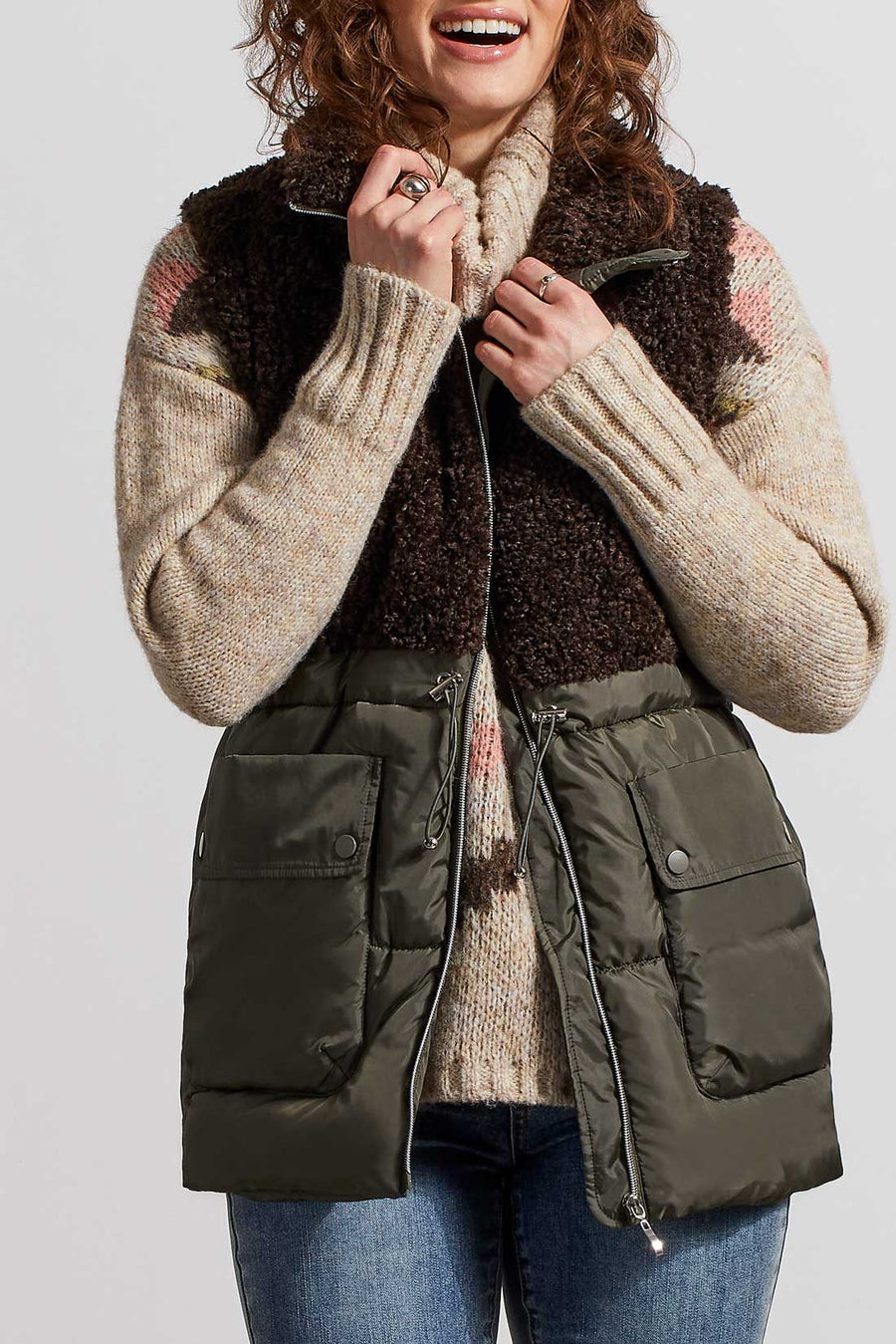 Sherpa Combo Vest