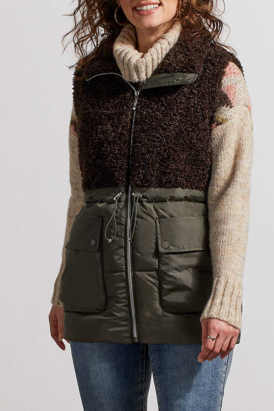 Sherpa Combo Vest