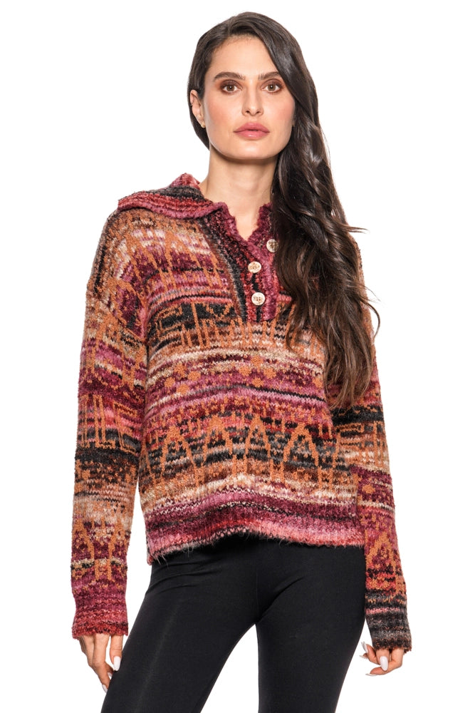 Rustic Round Sweater – Red Door Boutique