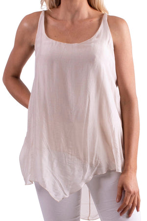 Wavy Silk Tank