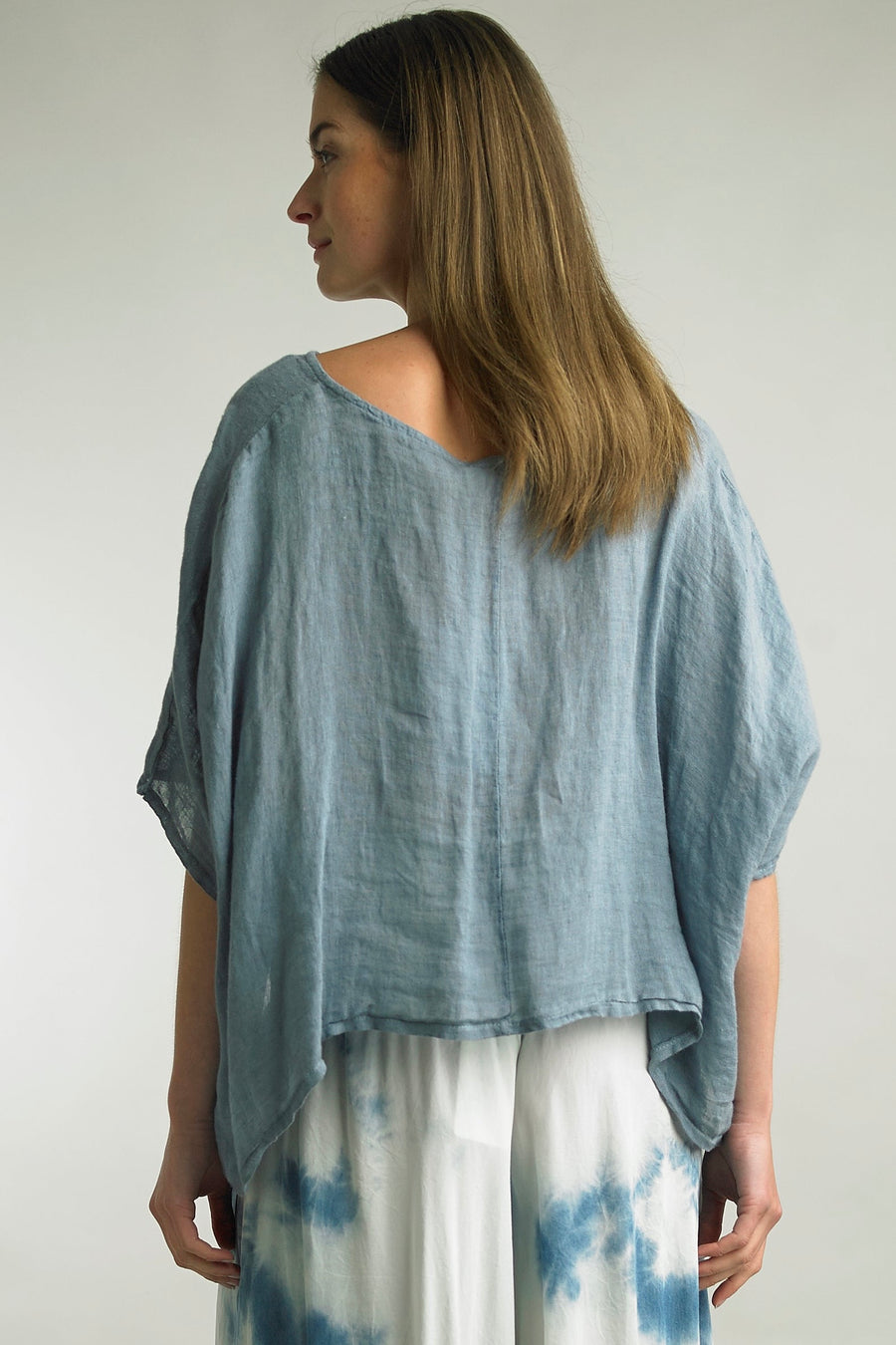 Amalfi Breeze Linen Top