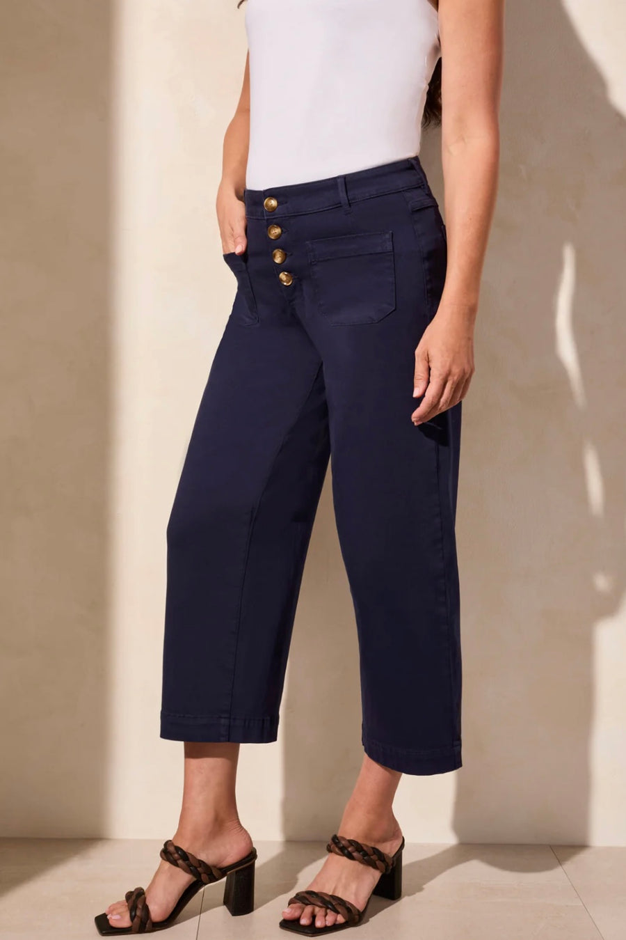 Harbor Breeze Wide-Leg Crop Jeans