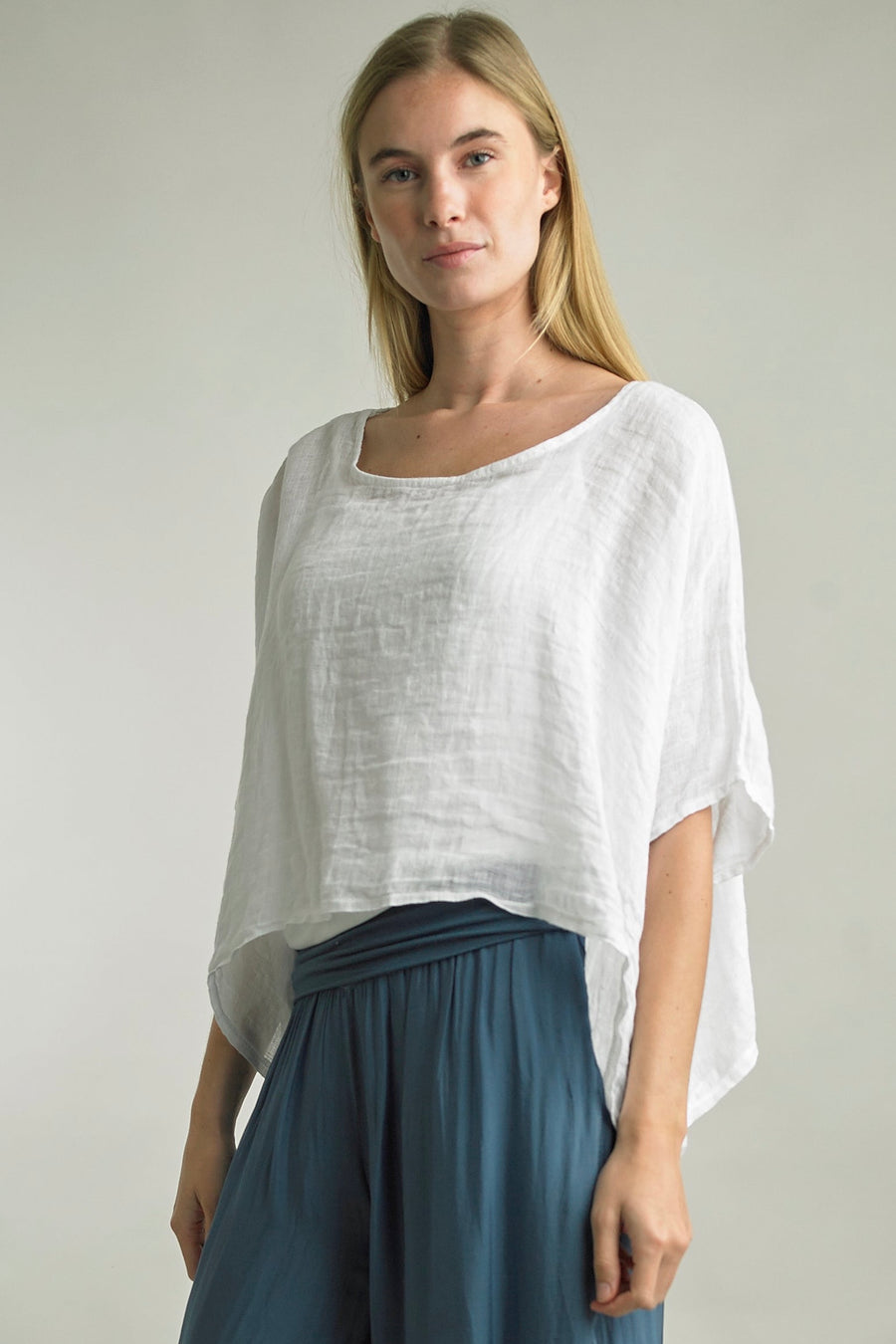 Amalfi Breeze Linen Top
