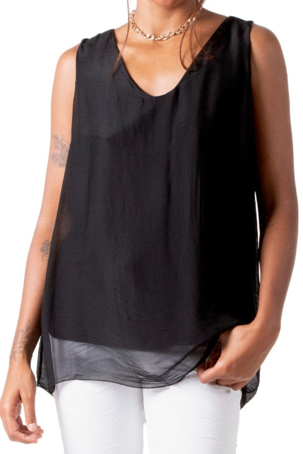 Sleek Silk Top