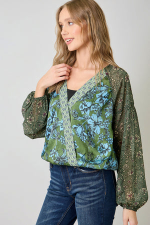 Green Gaze Top