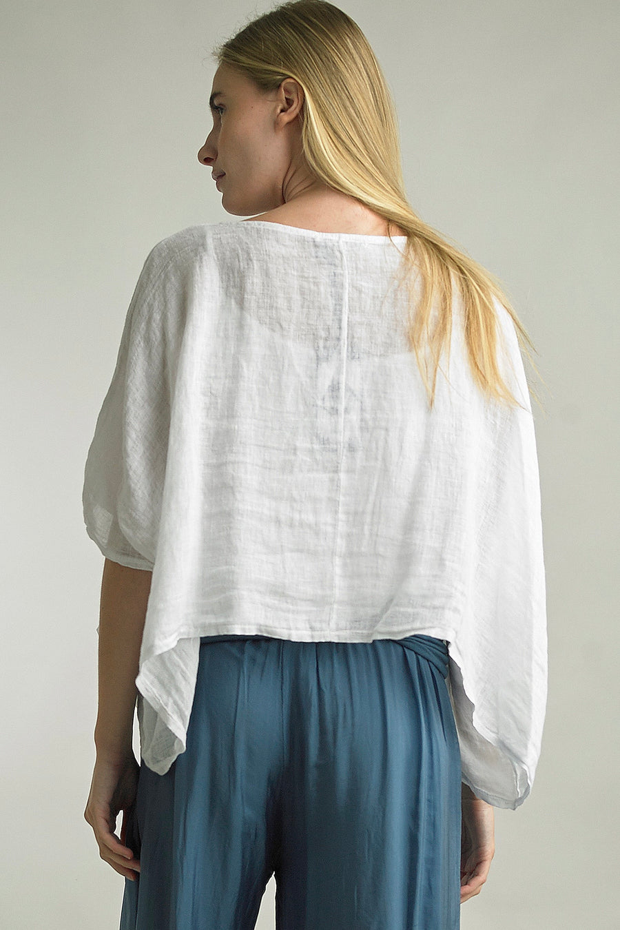 Amalfi Breeze Linen Top