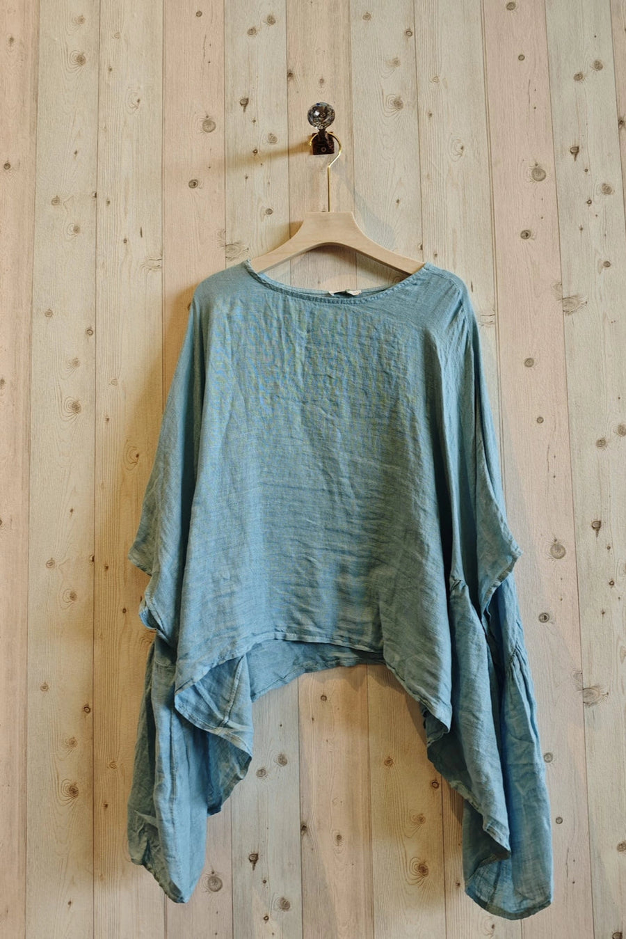 Washed Linen Poncho