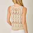 Load image into Gallery viewer, Crochet Fringe Hem Tank

