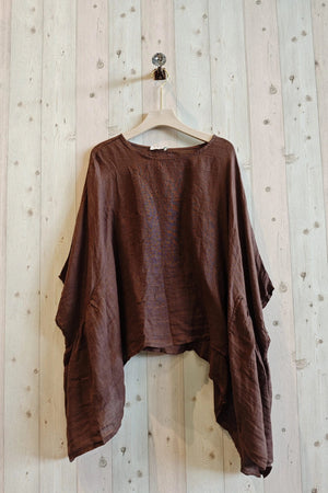 Washed Linen Poncho