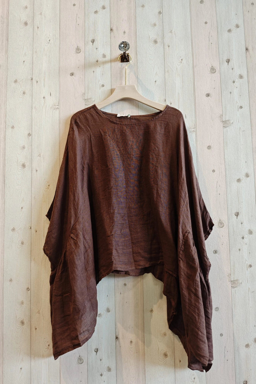 Washed Linen Poncho