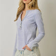 Load image into Gallery viewer, Washed Thermal Henley Top
