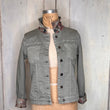 Load image into Gallery viewer, Denim Floral Reversible Jacket
