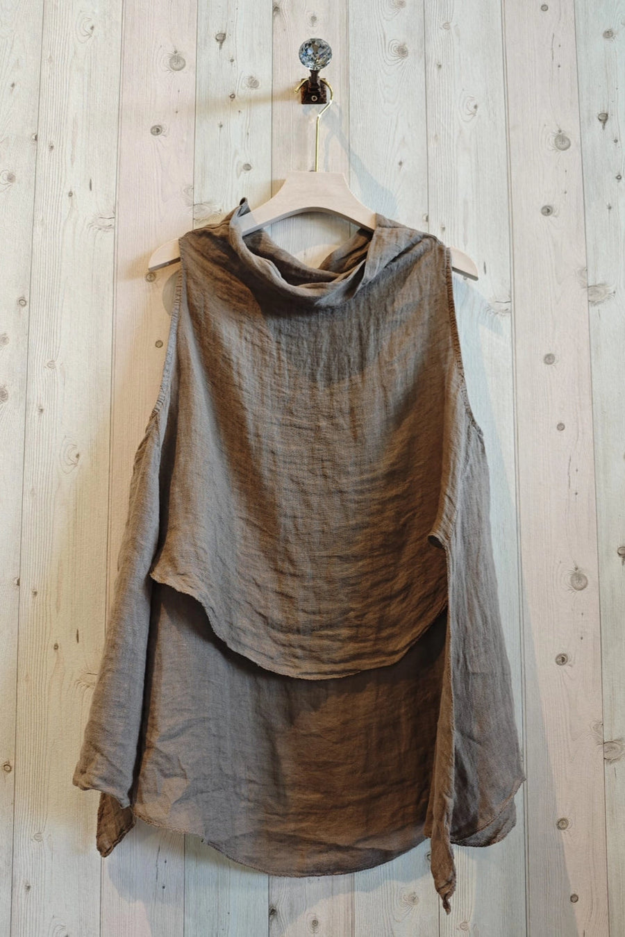 Boat Neck Linen Top