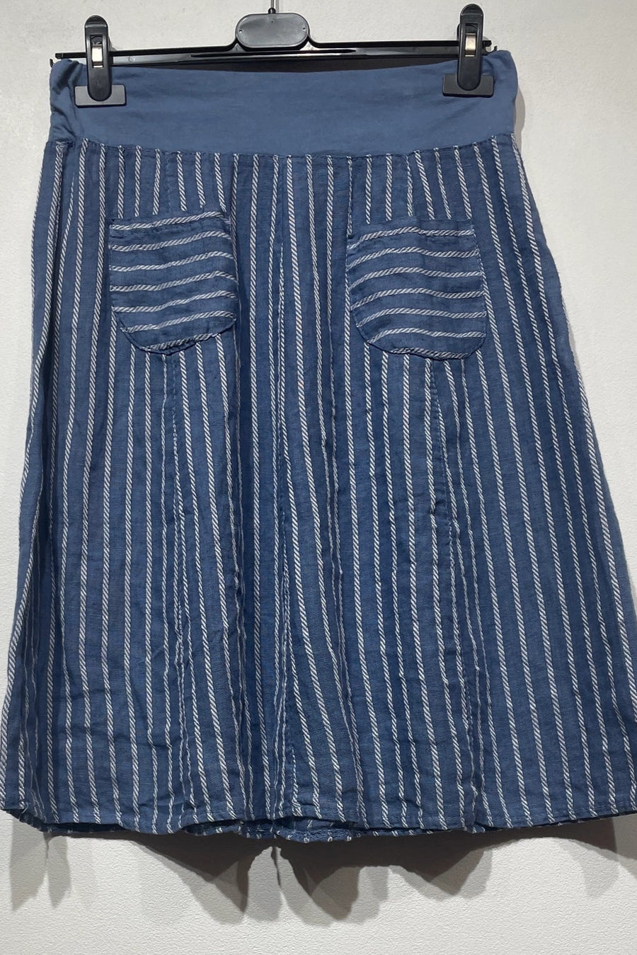 Striping Stripe Linen Skirt