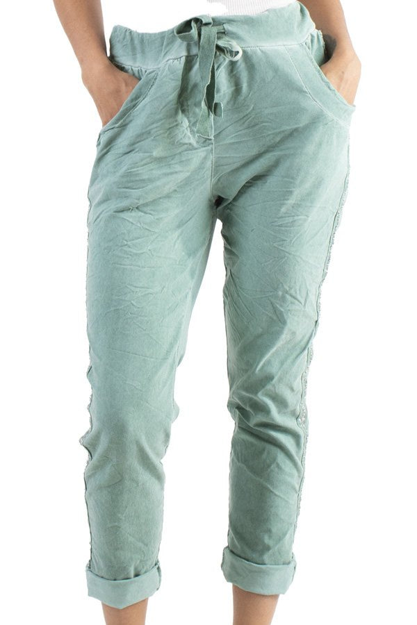 Cropped Stretchy Pants