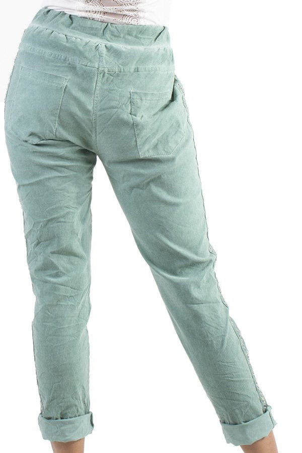 Cropped Stretchy Pants