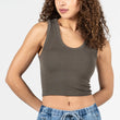 Load image into Gallery viewer, Ribbed Crop Tank
