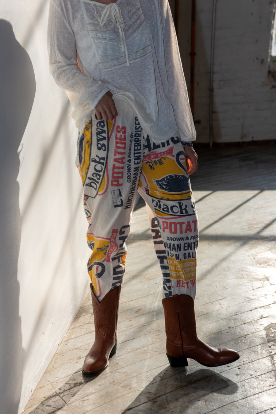 Black Swan Cuffed Trousers