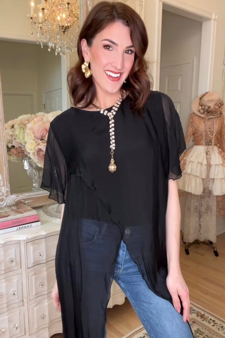 Silk Elegance Italian Blouse