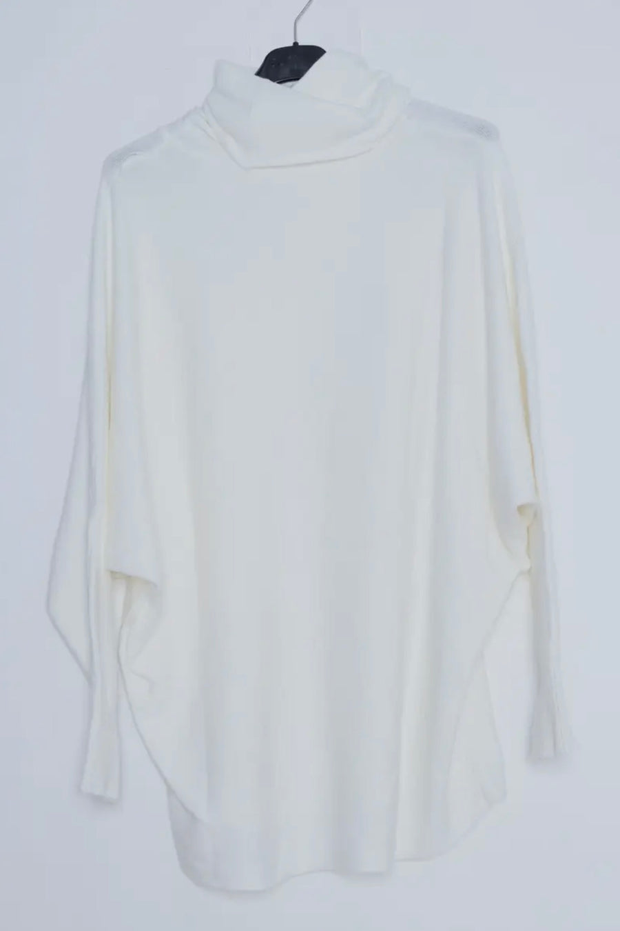 Cashmere Blend Funnel Neck Tunic Sweater