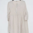 Load image into Gallery viewer, Button Me Up Linen Dress
