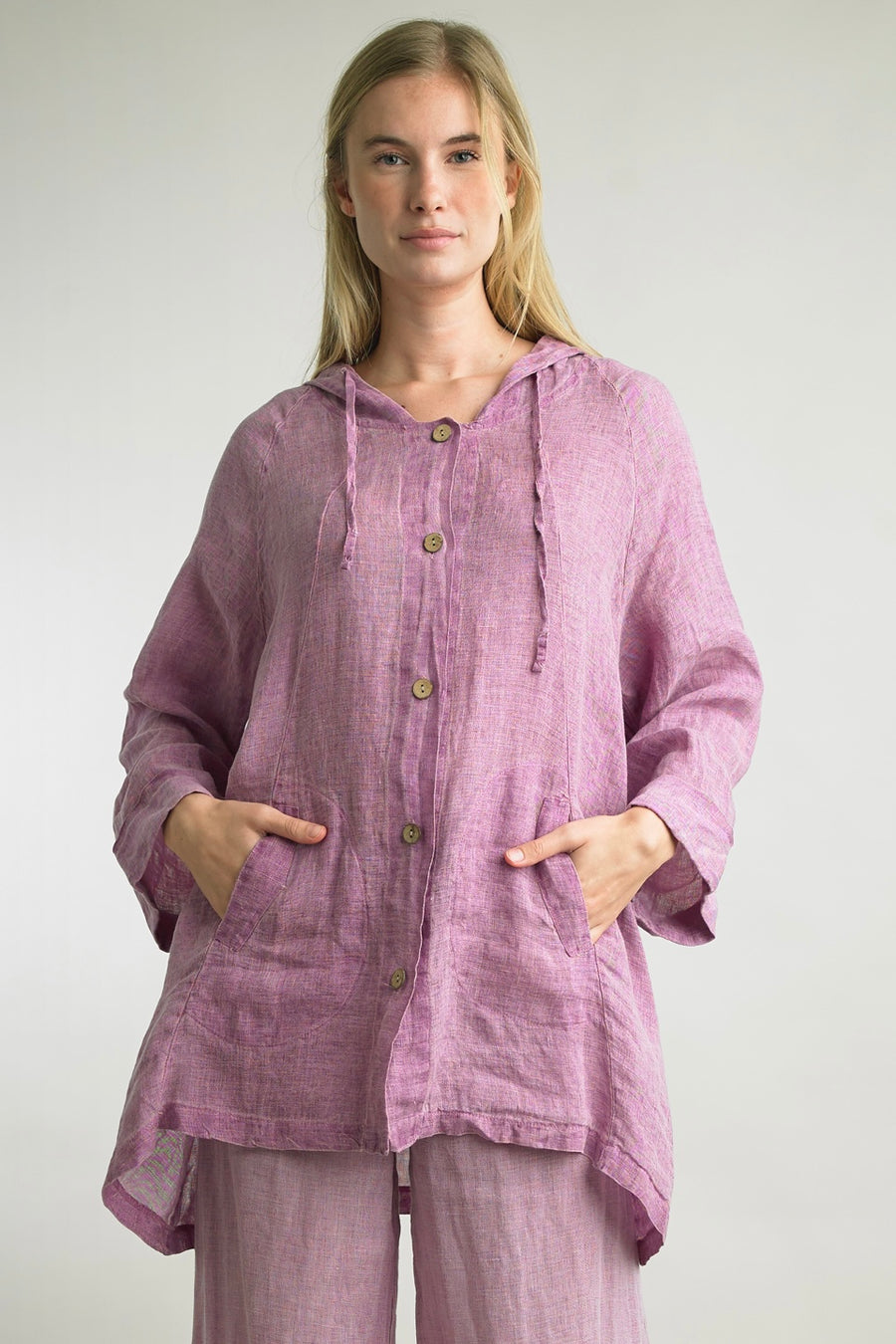 Coastal Breeze Linen Hoodie