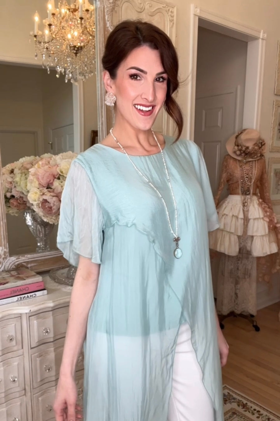 Silk Elegance Italian Blouse