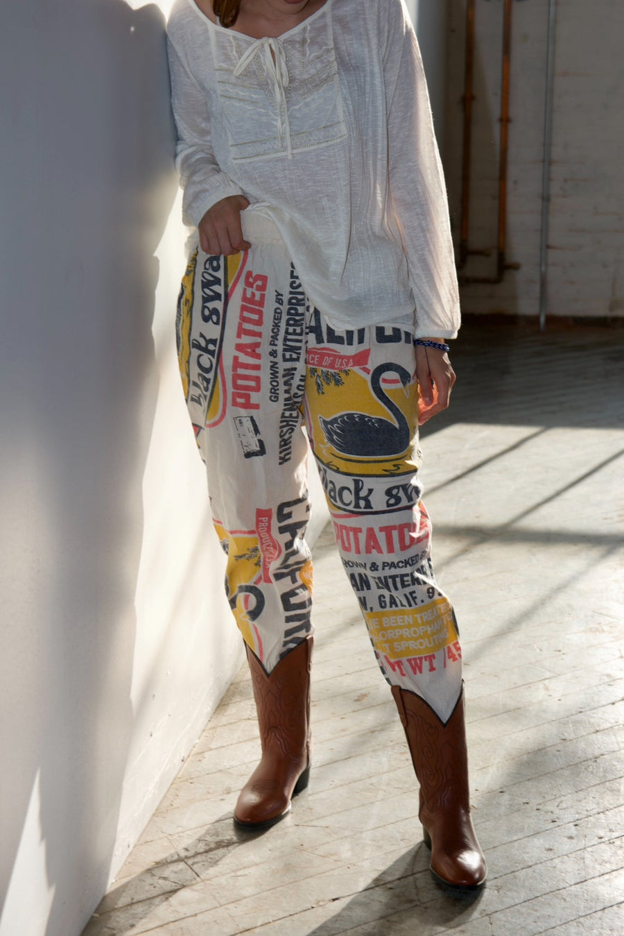 Black Swan Cuffed Trousers