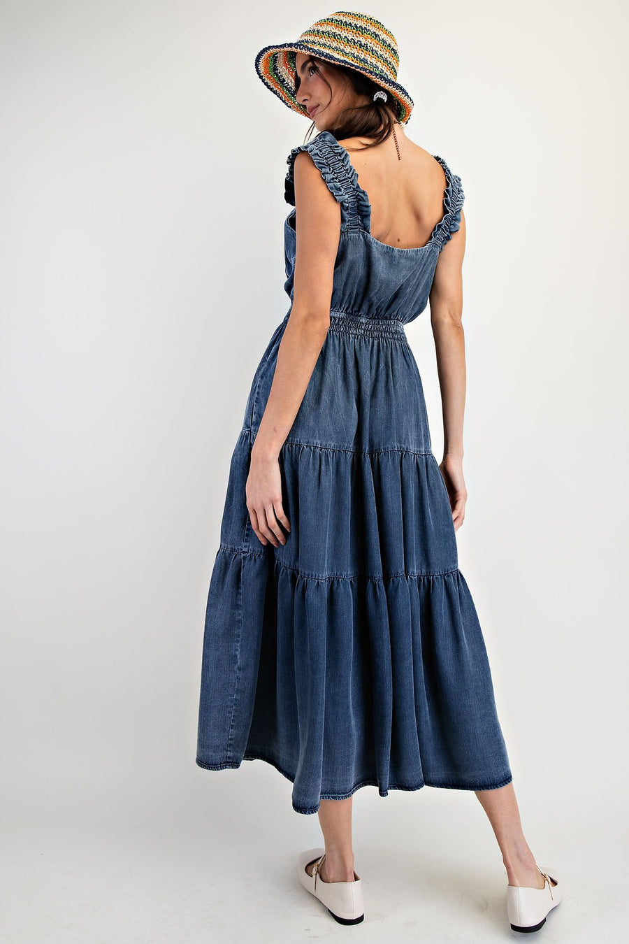 Indigo Swing Denim Dress Red Door Boutique Indigo Swing Denim Dress Red Door Boutique
