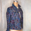 Load image into Gallery viewer, Denim Floral Reversible Jacket
