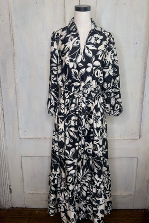 Blooming Dusk Twilight Maxi Dress