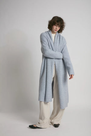 Wide Shawl Collar Cardigan