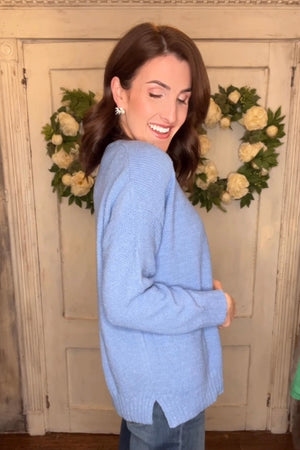 USA Cotton Cotton V-Neck Sweater